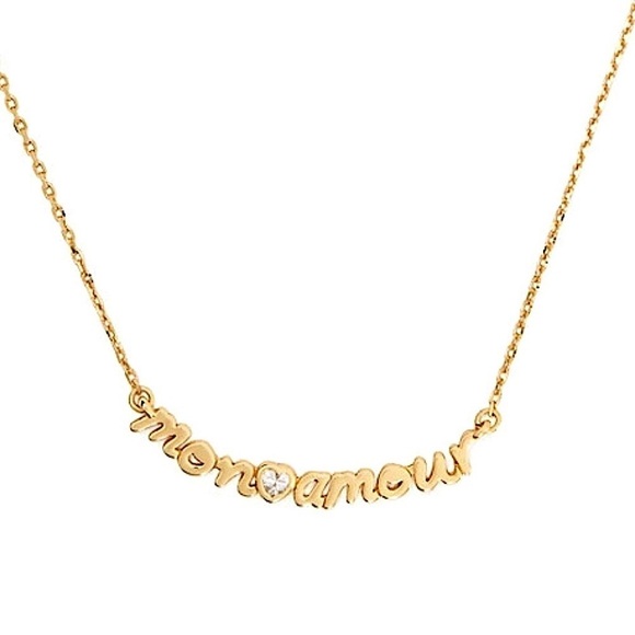 KATE SPADE • True Love Mon Amour Gold Necklace - Picture 1 of 5